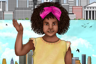 african american children book cover page design