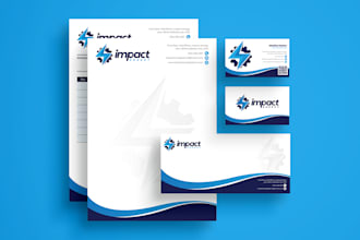 design logo, business card, letterhead and stationery items