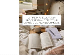 professionally proofread and edit your spanish or catalan files
