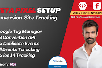 setup meta pixel, facebook conversion API shopify, fix pixel, ga4, GTM