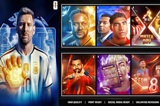 design professional football posters and sports graphics