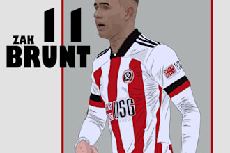 cartoon any footballers x