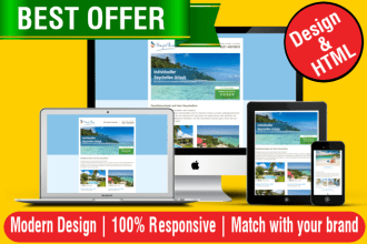 design responsive HTML email template