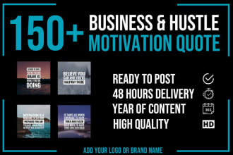 design motivational quotes with logo for social media