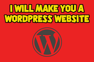 make a modern and simple wordpress website