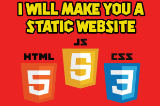 make you a modern and simple static website