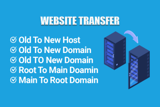 move or transfer your website to new host or domain
