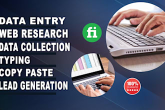 do data entry, data management and data collection