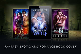 design erotic fantasy romance book cover for kdp