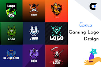 design gaming logo with canva