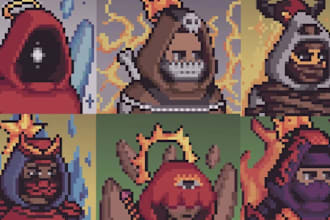 custom pixel art nft traits and character assets