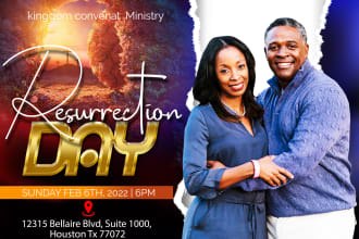 create exceptional church flyer or event flyer design in 12hrs