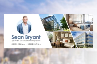 design real estate facebook business page, cover, and fb ad
