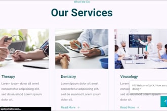 design a professional website for businesses