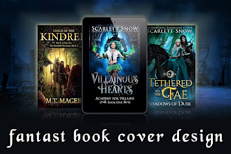 design a captivating best selling fantasy book cover for amazon kindle