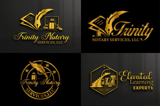 create signature, notary, mobile notary and hair beauty logo