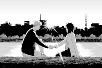 draw professional custom manga page