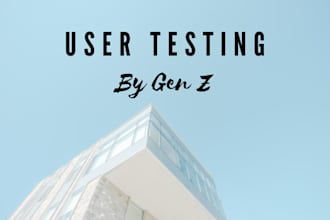 test your website or app and provide feedback from a gen z perspective