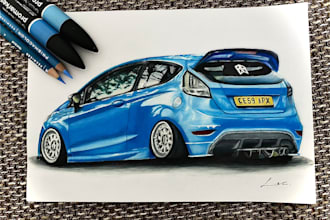 create a custom car art
