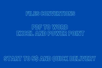 convert pdf to excel, ms word and powerpoint