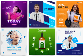 social media post for health, fitness, food, dental or corporate