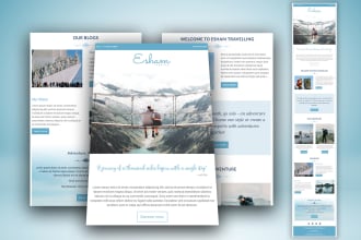 editable mailchimp email template design