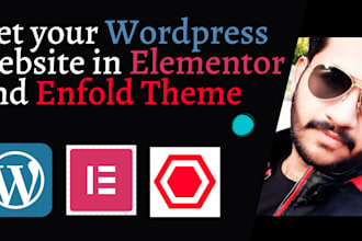 make a wordpress website using elementor and enfold theme