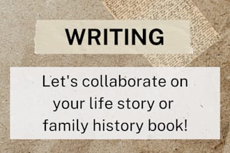write your life story or family history book