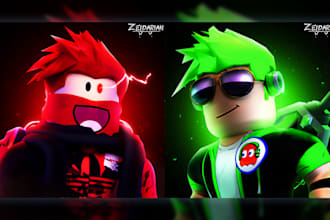 design you a roblox gfx profile picture for youtube and tiktok