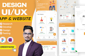 ui UX design, mobile app or website ui ux design