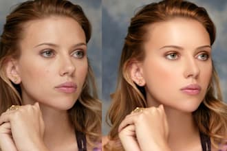 high end beauty  retouching and make up editorials