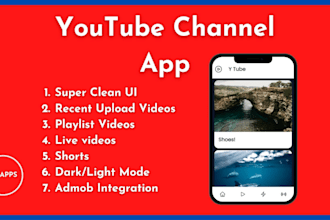 create you a youtube channel app