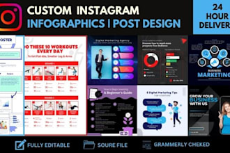 mental health carousels, instagram infographics or posts