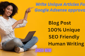 write unique articles for google adsense approval