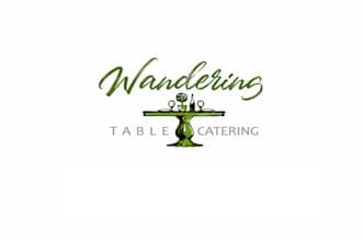 design a modern sophisticated logo for a catering company