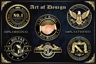 design luxury and heraldic badge stamp logo