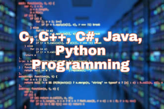 do c c plus plus c sharp python java projects