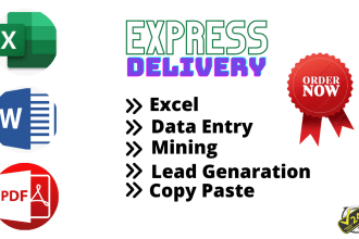 do big data entry, internet researcher and typewrite work