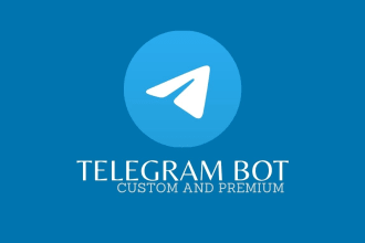 develop a custom premium telegram bot