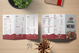 design awesome restaurant menu, food menu