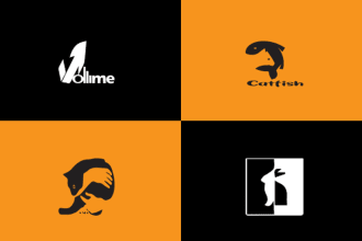 design a minimalist negative space logo