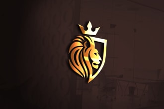 design luxurious creative 3d iconic logo for your business