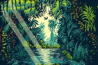 do pixel art animations and illustrations