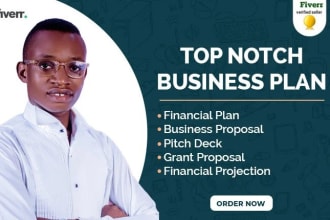 prepare top notch business plan, proposal,grants, business plan writer