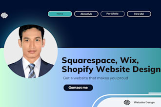 design or redesign the squarespace, wix, shopify, weebly websites