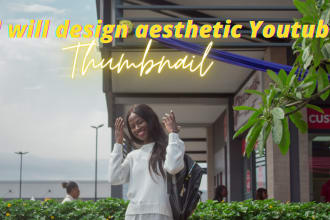 create aesthetic youtube thumbnail