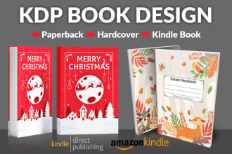 design amazon KDP book or paperback, hardcover, book cover