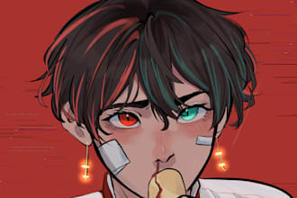 draw an illustration in anime style