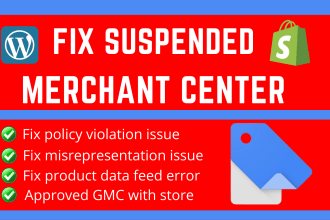 fix google merchant center suspension