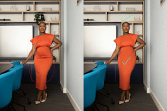 do model photo retouching, remove or add objects,text